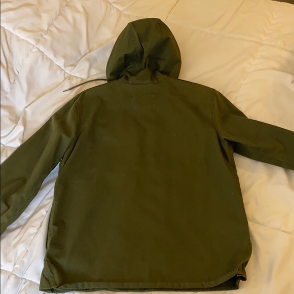 Navy Green Zip Up Hoodie (Old Navy) - Picture 3 of 3